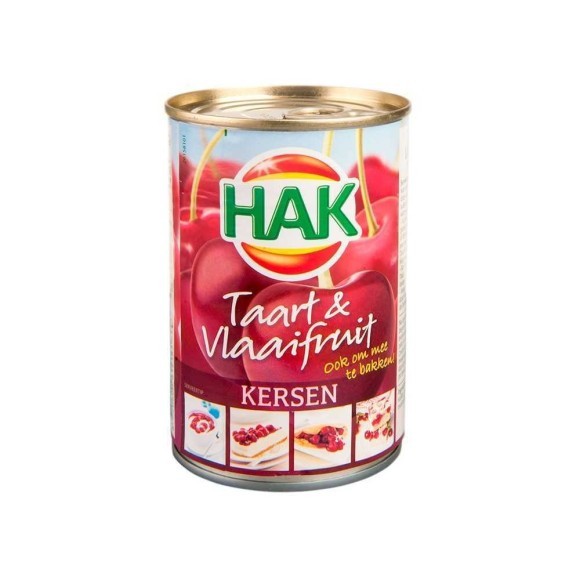 Hak Taart&Vlaaifruit Kersen 430g/ Relleno de Cerezas