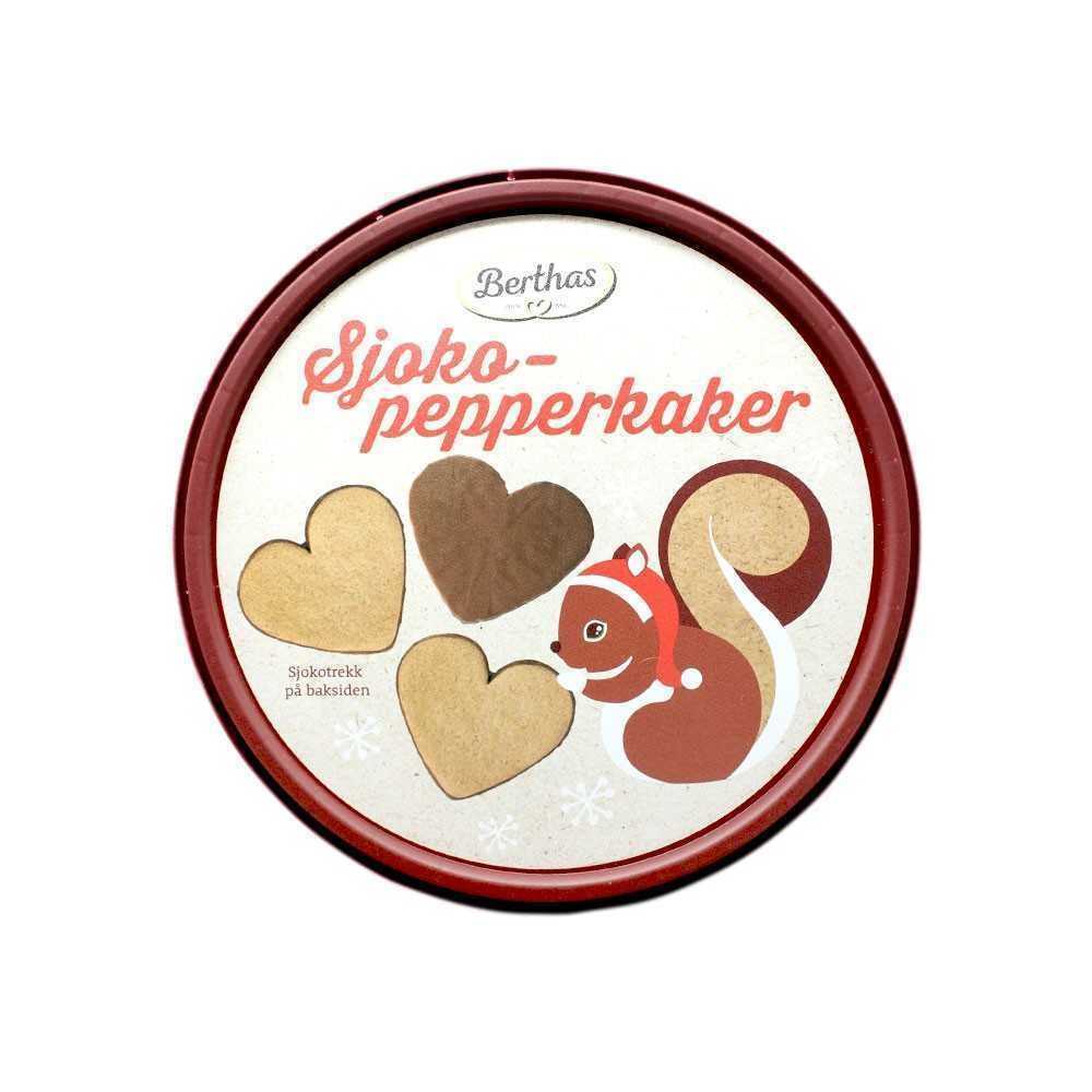 Berthas Sjoko-Pepperkaker 300g/ Spiced Biscuits with Chocolate