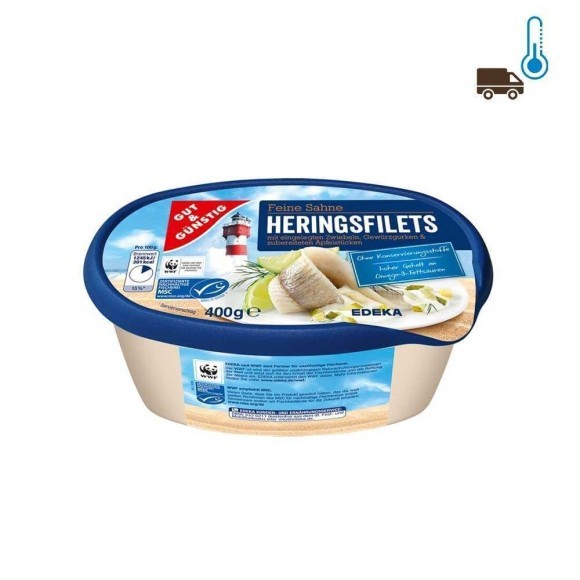 Gut&Günstig Heringsfilet Sahne 400g/ Herrings in Cream Sauce Gut&Günstig Heringsfilet Sahne 400g/ Herrings in Cream Sauce