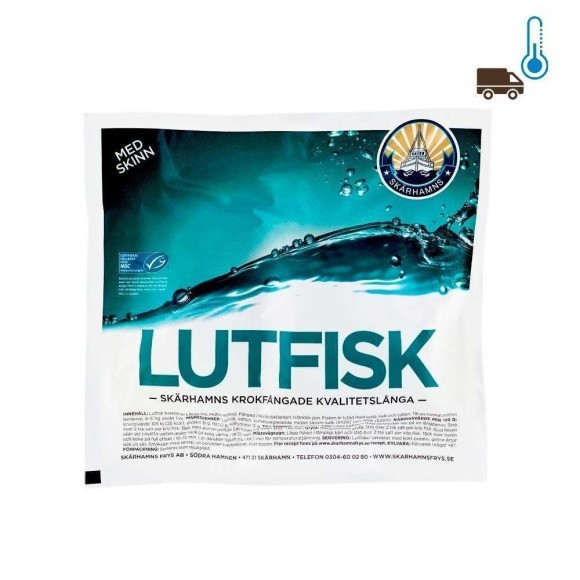 Skärhamns Lutefisk med Skinn 1Kg/ Cod with Skin Skärhamns Lutefisk med Skinn 1Kg/ Cod with Skin