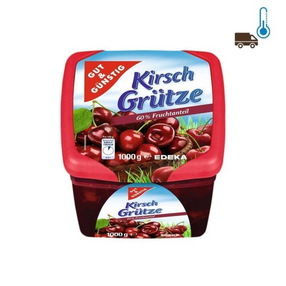 Gut&Günstig Kirsch Grütze 1Kg/ Gelatina con Cerezas