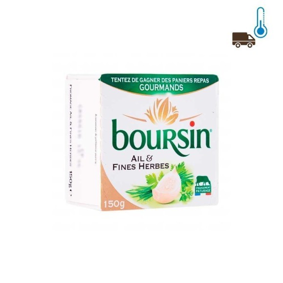 Boursin Cheese Spread Garlic&Herbs 150g/ Queso de Untar Ajo y Hierbas Boursin Cheese Spread Garlic&Herbs 150g/ Queso de Untar Ajo y Hierbas