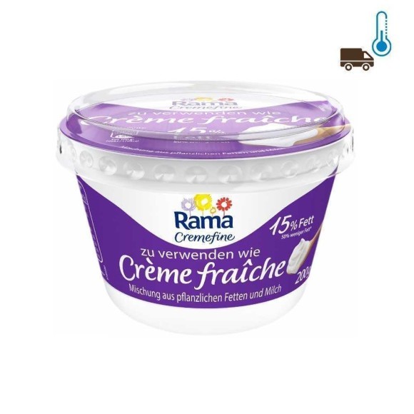 Rama Crème Fraîche 15% 200ml/ Sour Cream Rama Crème Fraîche 15% 200ml/ Sour Cream