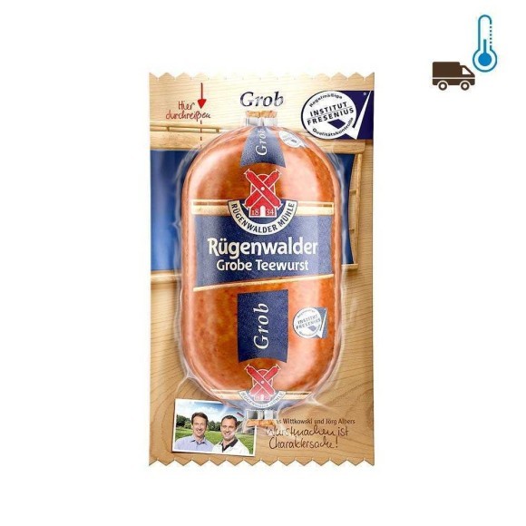 Rügenwalder Grobe Teewurst / Paté Carne de Cerdo Grueso 125g Rügenwalder Grobe Teewurst / Paté Carne de Cerdo Grueso 125g