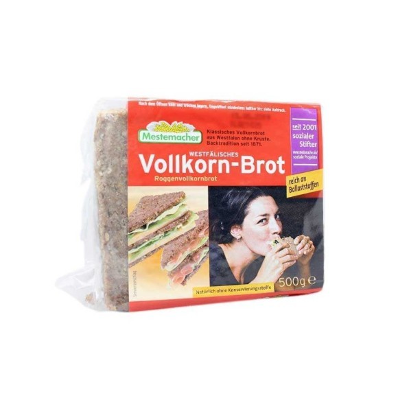 Mestemacher Vollkornbrot 500g/ Whole Rye Bread Mestemacher Vollkornbrot 500g/ Whole Rye Bread