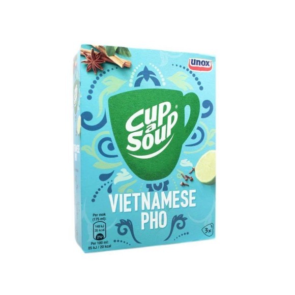 Unox Cup a Soup Vietnamese Pho / Sopa Instantánea Pho Vietnamita 3x13g Unox Cup a Soup Vietnamese Pho / Sopa Instantánea Pho Vietnamita 3x13g