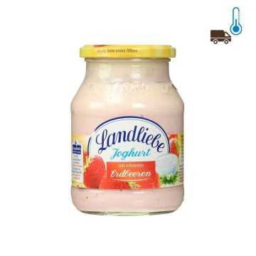 Landliebe Joghurt Erdbeeren 3,8% 500g/ Strawberry Yogurt