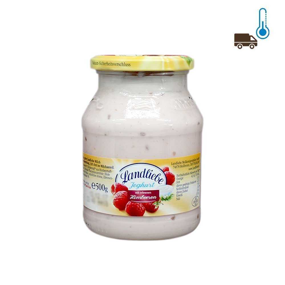 Landliebe Joghurt Himbeeren 3,8% 500g/ Raspberry Yogurt