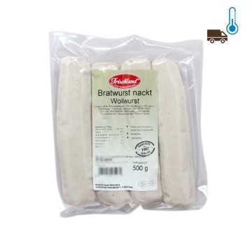 Frischland Bratwurst Nackt x4 500g/ Sausages