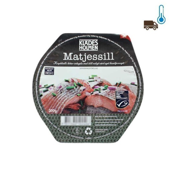 Klades Holmen Matjesfilet Dill / Arenques a Filetes con Eneldo 200g Klades Holmen Matjesfilet Dill / Arenques a Filetes con Eneldo 200g
