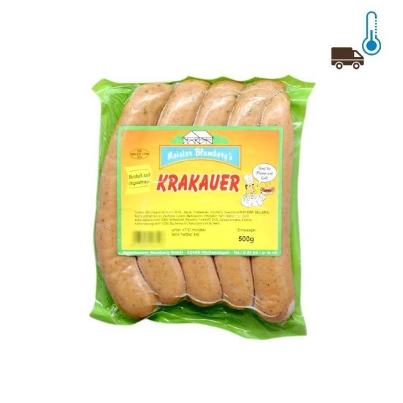 Meister Blumberg's Krakauer 500g/ Smoked Sausages Meister Blumberg's Krakauer 500g/ Smoked Sausages