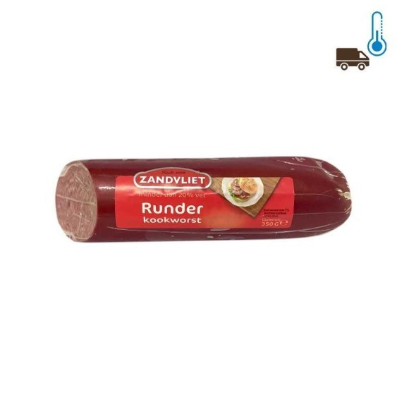 Zandvliet Runder Kookworst / Salchicha de Ternera Ahumada para Cocinar 350g Zandvliet Runder Kookworst / Salchicha de Ternera Ahumada para Cocinar 350g