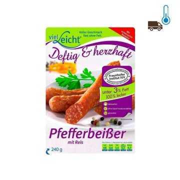 Viel Leicht Pfefferbeißer / Salchicha con Pimienta y Arroz 240g