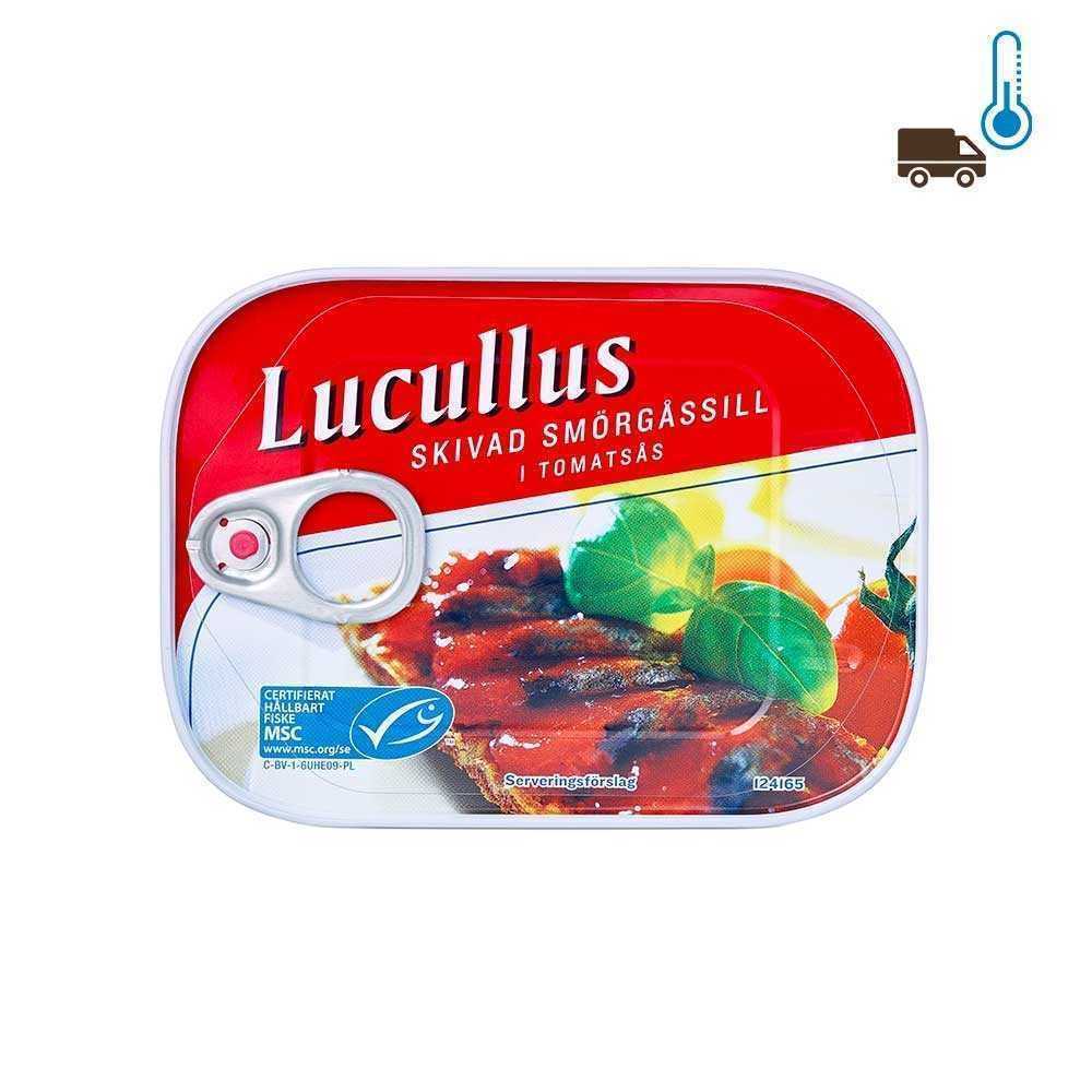 Abba Lucullus Skivad Smörgåssill i Tomatsås / Filetes de Arenque en Salsa de Tomate 112g