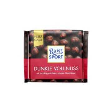 Ritter Sport Dunkle Voll-Nuss / Chocolate Negro con Avellanas 100g
