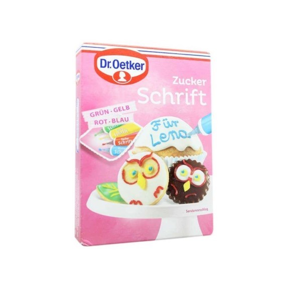 Dr.Oetker Zuckerschrift Farben x4 / Lápiz de Azúcar 4 colores Dr.Oetker Zuckerschrift Farben x4 / Lápiz de Azúcar 4 colores