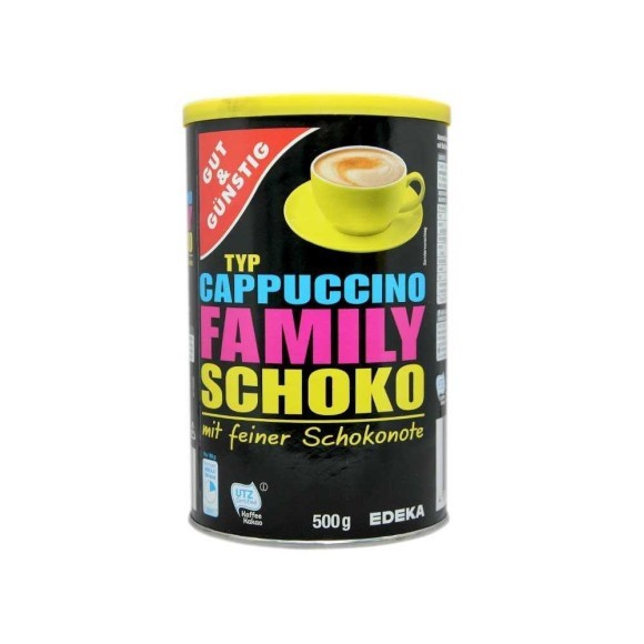 Gut&Günstig Cappuccino Family Schoko / Capuccino con Chocolate 500g Gut&Günstig Cappuccino Family Schoko / Capuccino con Chocolate 500g