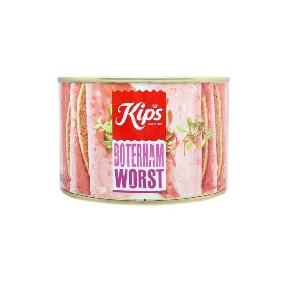 Kips Boterham Worst / Embutido de Cerdo en Lata 440g Kips Boterham Worst / Embutido de Cerdo en Lata 440g