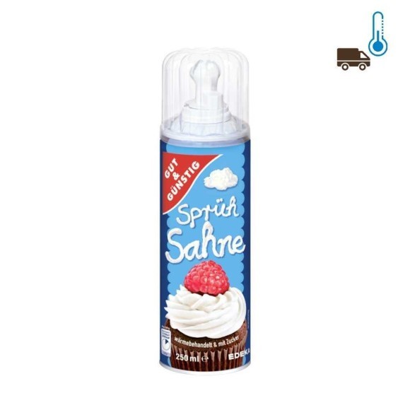Gut&Günstig Sprühsahne 30% 250ml/ Whipped Cream Gut&Günstig Sprühsahne 30% 250ml/ Whipped Cream