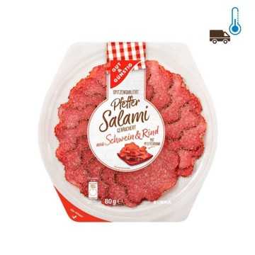 Gut&Günstig Pfeffer Salami Teller 80g/ Pepper Salami