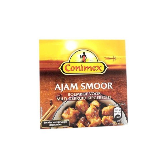 Conimex Ajam Smoor / Mezcla de Especias para Pollo 95g Conimex Ajam Smoor / Mezcla de Especias para Pollo 95g