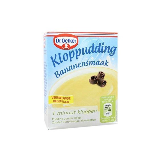 Dr.Oetker Kloppudding Bananensmaak 74g/ Banana Pudding Dr.Oetker Kloppudding Bananensmaak 74g/ Banana Pudding