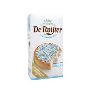 De Ruijter Blauwe en Witte Muisjes / Perlas de Azúcar Azules y Blancas 330g