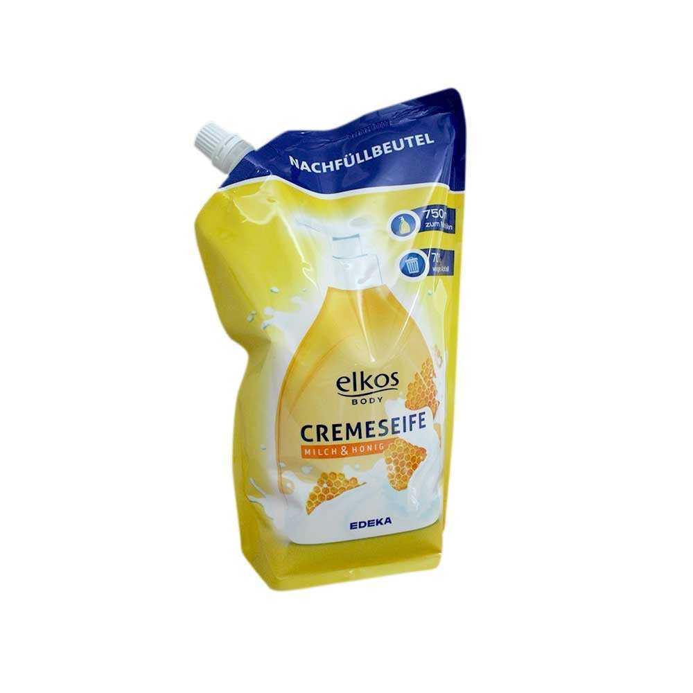Elkos Body Cremeseife Milch&Honig 750ml/ Hand Soap Milk and Honey