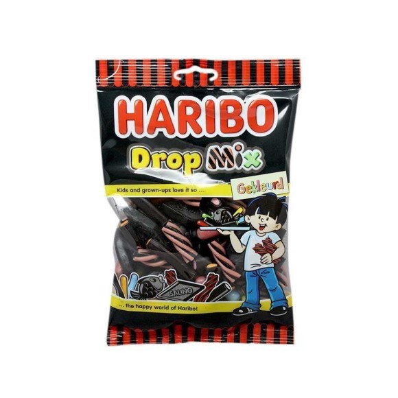 Haribo Drop Mix Gekleurd 250g/ Liquorice Mix Haribo Drop Mix Gekleurd 250g/ Liquorice Mix