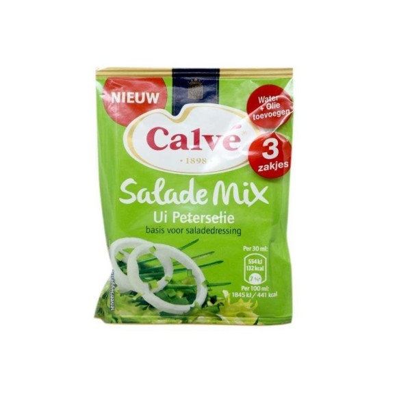 Calvé Salade Mix Ui en Peterselie 3x30g/ Mix Ensalada Cebolla Perejil Calvé Salade Mix Ui en Peterselie 3x30g/ Mix Ensalada Cebolla Perejil