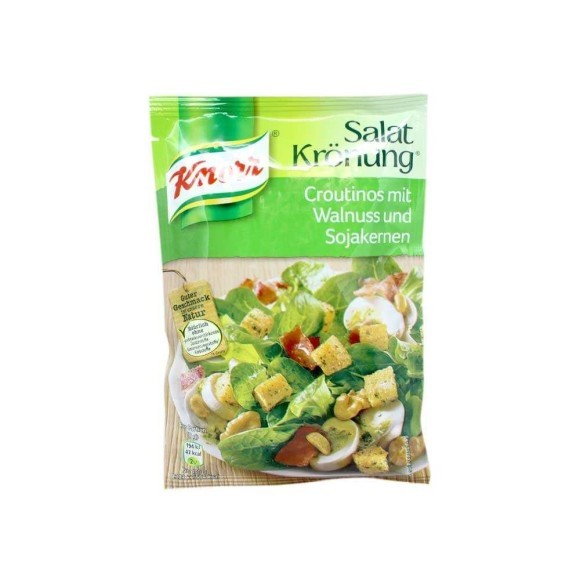 Knorr Salat Krönung Croutinos mit Walnuss und Sojakernen 25g/ Croutons with Walnuts and Soya Knorr Salat Krönung Croutinos mit Walnuss und Sojakernen 25g/ Croutons with Walnuts and Soya