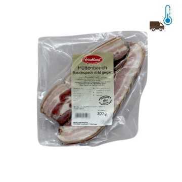Frischland Hüttenbauch Bauchspeck mild Gegart 300g/ Belly Bacon Lightly Cooked