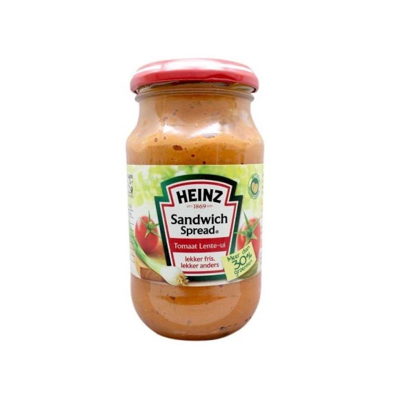 Heinz Sandwich Spread Tomaat Lente-Ui / Untable Tomate y Cebolla 300g Heinz Sandwich Spread Tomaat Lente-Ui / Untable Tomate y Cebolla 300g