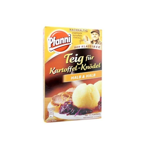 Pfanni Teig für Kartoffel-Knödel Hal&Halb / Mezcla para Bolas de Patata 318g Pfanni Teig für Kartoffel-Knödel Hal&Halb / Mezcla para Bolas de Patata 318g