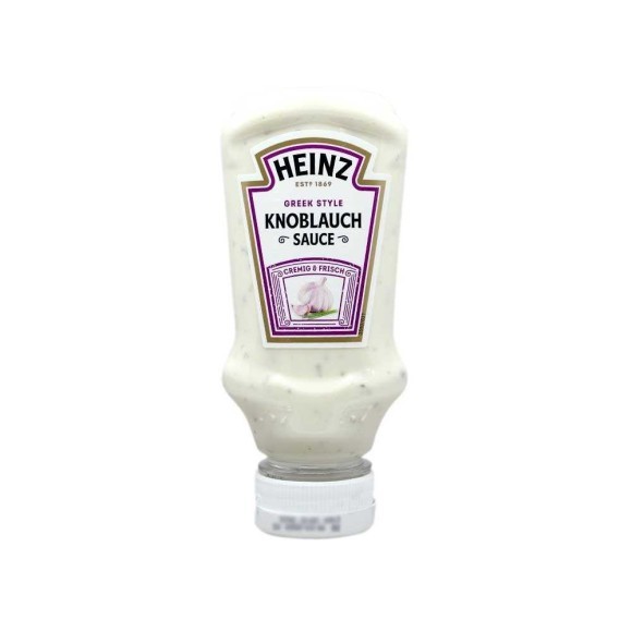 Heinz Greek Style Knoblauch Sauce / Salsa de Ajo Estilo Griego 220ml Heinz Greek Style Knoblauch Sauce / Salsa de Ajo Estilo Griego 220ml