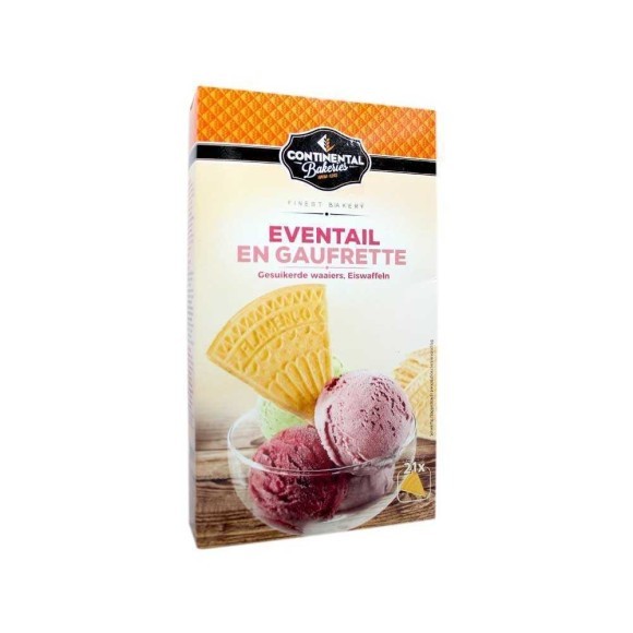 Continental Eventail en Gaufrette / Obleas para Helado 45g Continental Eventail en Gaufrette / Obleas para Helado 45g