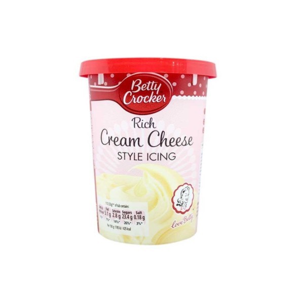 Betty Crocker Rich Cream Cheese Icing 400g Betty Crocker Rich Cream Cheese Icing 400g