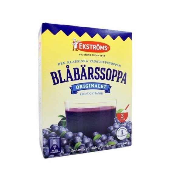 Ekströms Blåbärssoppa Pulver / Blueberry Soup 3L Ekströms Blåbärssoppa Pulver / Blueberry Soup 3L