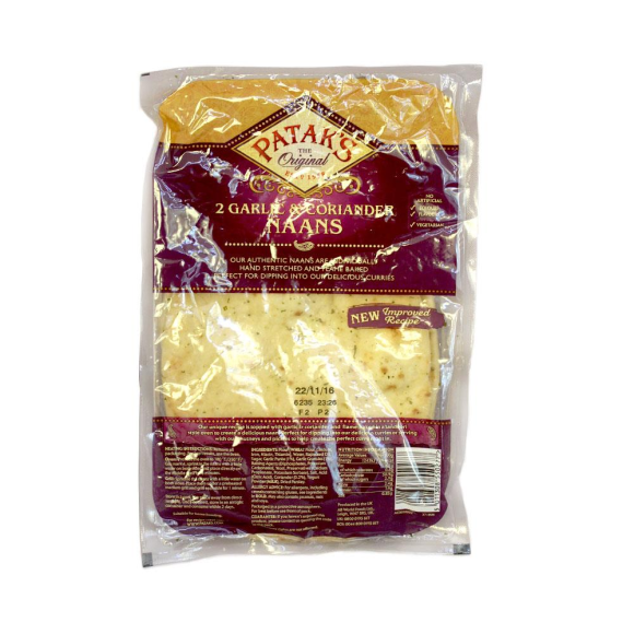 Patak's Garlic & Coriander Naans x2 Patak's Garlic & Coriander Naans x2