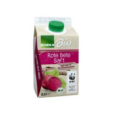 Edeka Bio Rote Bete Saft / Zumo de Remolacha Bio 0,5L