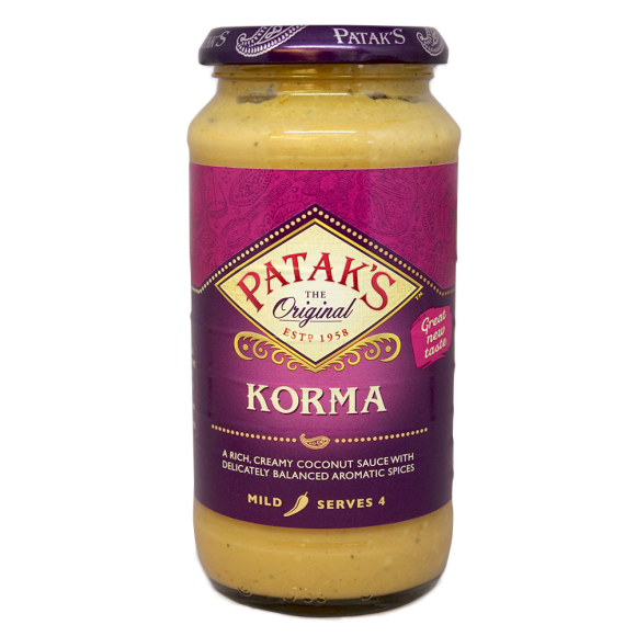 Patak's Korma Sauce Mild 450g Patak's Korma Sauce Mild 450g