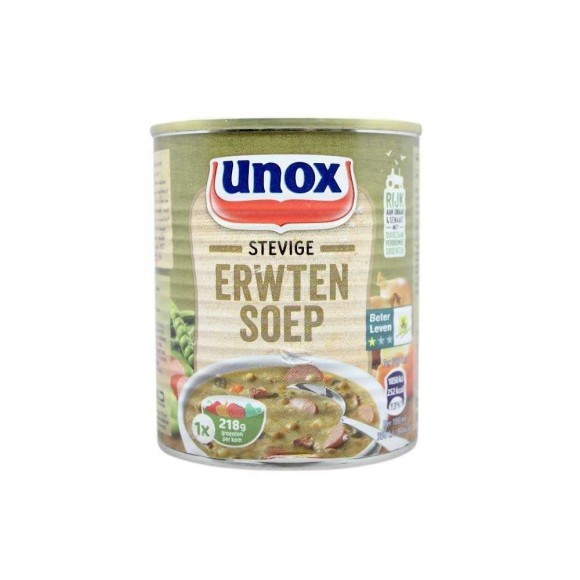 Unox Stevige Erwten Soep 300ml/ Pea Soup with Sausage Unox Stevige Erwten Soep 300ml/ Pea Soup with Sausage