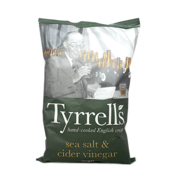 Tyrrell's Crisps Salt & Cider Vinegar / Patatas con Sal y Vinagre de Sidra 150g