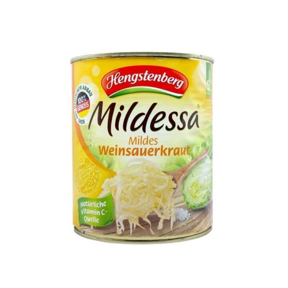 Hengstenberg Mildessa Mildes Weinsauerkraut 810g/ White Wine Sauerkraut Hengstenberg Mildessa Mildes Weinsauerkraut 810g/ White Wine Sauerkraut