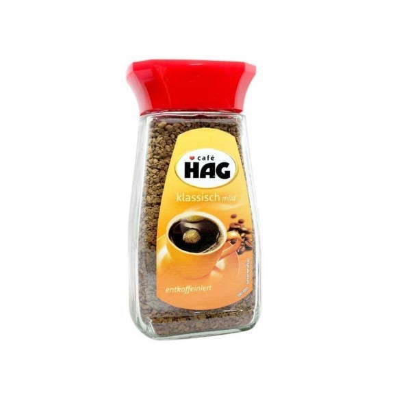 Hag Klassisch Mild Entkoffeiniert / Café Soluble Descafeinado 100g Hag Klassisch Mild Entkoffeiniert / Café Soluble Descafeinado 100g