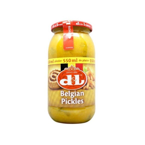 Devos & Lemmens Belgian Pickles / Salsa Belga de Pepinillos 550ml Devos & Lemmens Belgian Pickles / Salsa Belga de Pepinillos 550ml