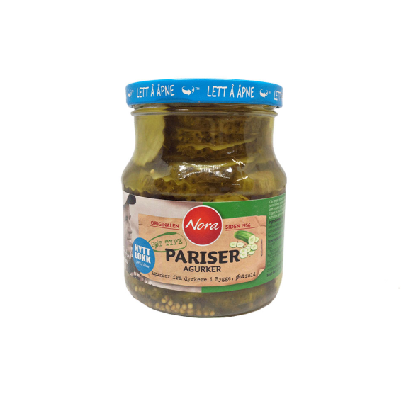 Nora Pariser Agurker / Pickles 580g Nora Pariser Agurker / Pickles 580g