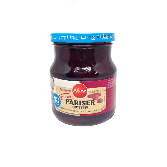 Nora Pariser Rødbeter / Beetroot 580g Nora Pariser Rødbeter / Beetroot 580g