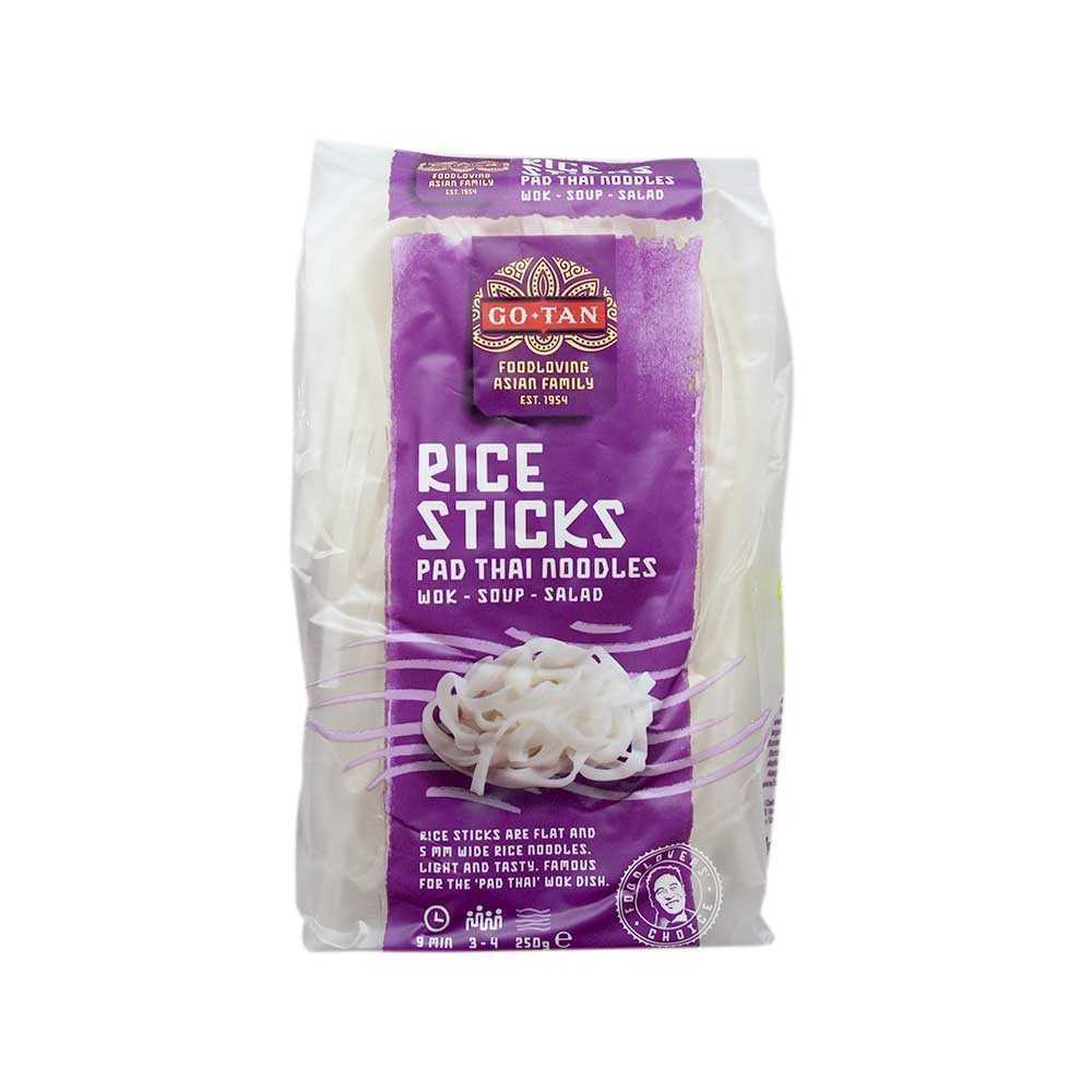 Go-Tan Rice Sticks Pad Thai Noodles / Tallarines de Arroz 250g