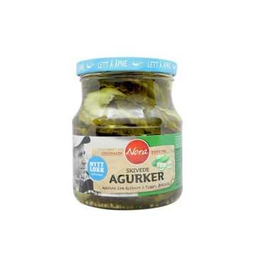 Nora Skivede Agurker 580g/ Sliced Pickles